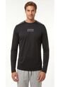 Camiseta Deportiva Negra Manga Larga Para Hombre de Belife