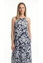 Vestido Largo Halter Estampado Para Mujer de Belife