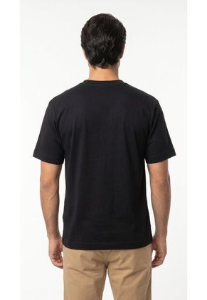 Camiseta Negra Manga Corta Para Hombre