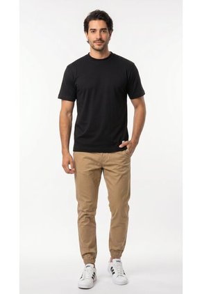 Camiseta Negra Manga Corta Para Hombre