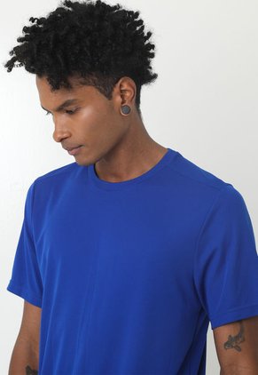 Camiseta Deportiva Azul Fondo Entero Para Hombre Belife