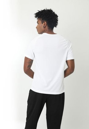 Camiseta Deportiva Blanca Manga Corta Para Hombre Belife
