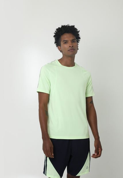 Camiseta Deportiva Verde Manga Corta Para Hombre Belife