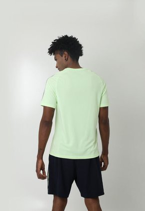 Camiseta Deportiva Verde Manga Corta Para Hombre Belife