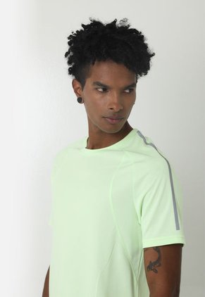 Camiseta Deportiva Verde Manga Corta Para Hombre Belife