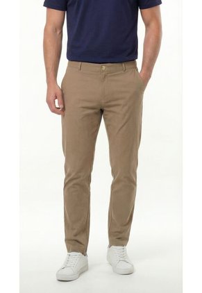 Pantalón Chino Café Para Hombre