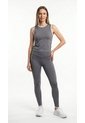 Camiseta Deportiva Gris Manga Sisa Para Mujer de Belife