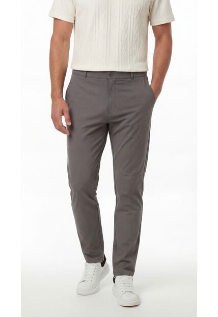 Pantalón Chino Gris Para Hombre