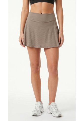 Falda Deportiva Taupe Para Mujer Con Ciclista Interno Belife