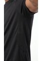 Camiseta Deportiva Negra Manga Ranglan Para Hombre de Belife