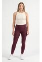 Leggings Burgundy Para Mujer Con Control De Abdomen de Belife