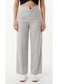 Pantalón Gris En Lino Para Mujer de Belife