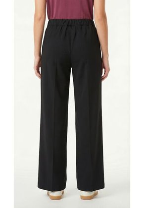 Pantalón Negro En Lino Para Mujer