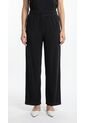 Pantalón Negro Plisado Para Mujer de Belife