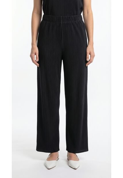 Pantalón Negro Plisado Para Mujer
