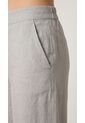 Pantalón Gris En Lino Para Mujer de Belife