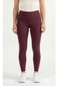 Leggings Burgundy Para Mujer Con Control De Abdomen de Belife