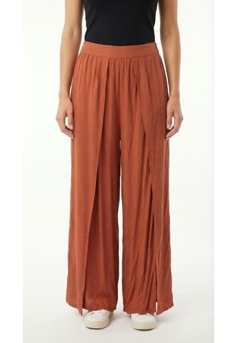 Pantalón Naranja Para Mujer Con Abertura Belife