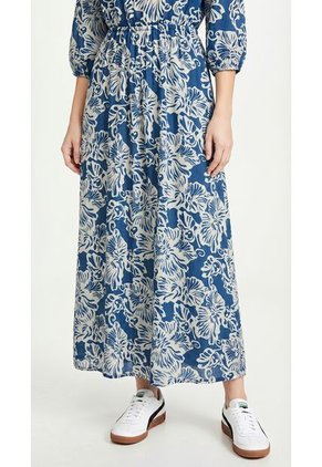 Vestido Largo Azul Para Mujer Con Escote Profundo