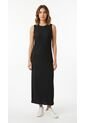 Vestido Largo Negro Ajustado Para Mujer de Belife