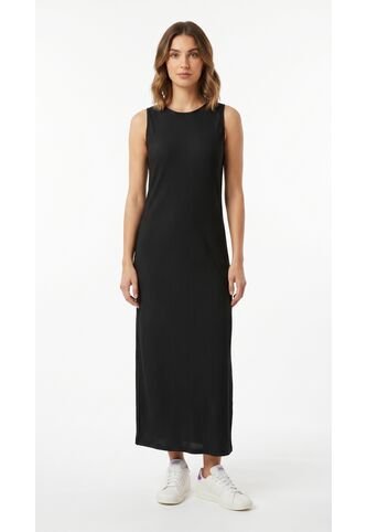 Vestido Largo Negro Ajustado Para Mujer Belife