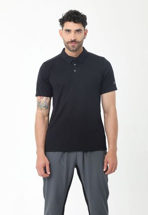 Camiseta Deportiva Tipo Polo Negra Para Hombre Belife