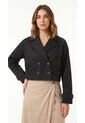 Chaqueta Negra Corta Para Mujer de Belife