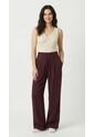 Pantalón Vino Amplio Para Mujer de Belife