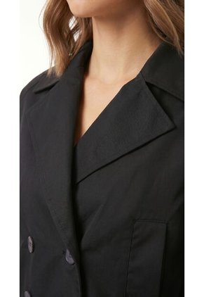 Chaqueta Negra Corta Para Mujer