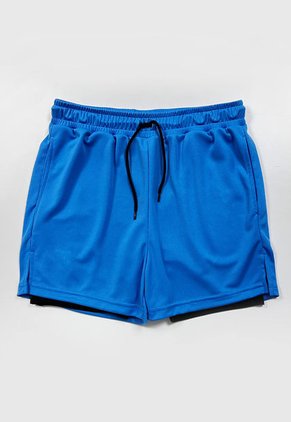 Short Deportivo Azul Neon Para Hombre Belife