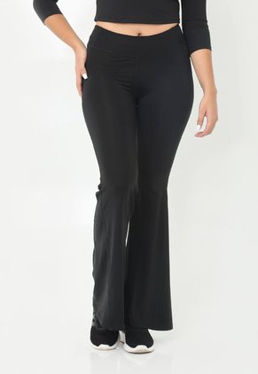 Leggings Deportivo Negro Bota Amplia Para Mujer Belife