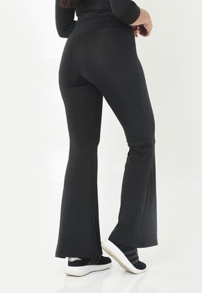 Leggings Deportivo Negro Bota Amplia Para Mujer Belife