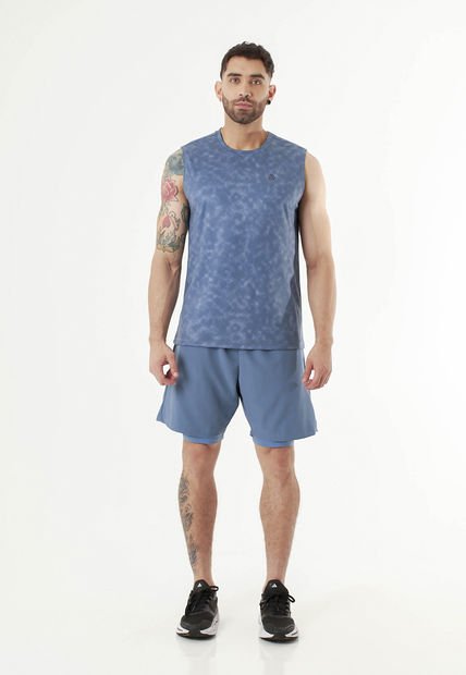 Pantaloneta Con Ciclista Azul Para Hombre