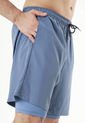 Pantaloneta Con Ciclista Azul Para Hombre de Belife