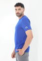 Camiseta Deportiva Azul Con Detalle Reflectivo En Manga Para Hombre Belife.- de Belife