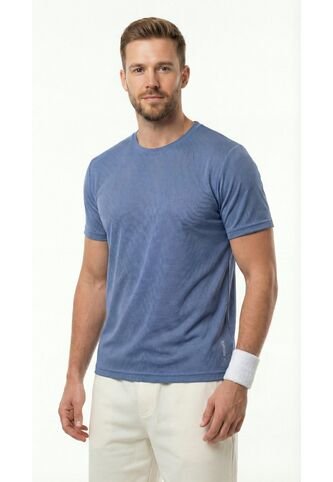 Camiseta Deportiva Azul Para Hombre Belife