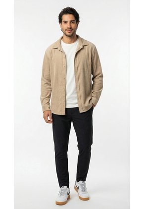 Chaqueta Casual Arena Para Hombre