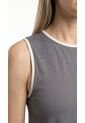 Camiseta Deportiva Gris Manga Sisa Para Mujer de Belife