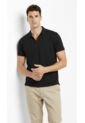 Camiseta Polo Negra Cuello Cubano Para Hombre de Belife