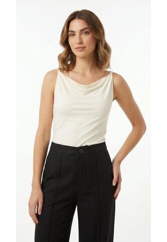 Camiseta Blanca Manga Sisa Para Mujer Belife