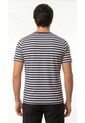 Camiseta Blanca Con Líneas Azules Para Hombre de Belife