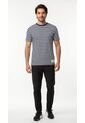 Camiseta Blanca Con Líneas Azules Para Hombre de Belife