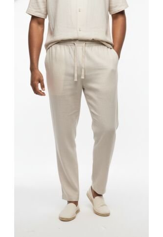 Pantalón Slim Semilla En Lino Para Hombre Belife