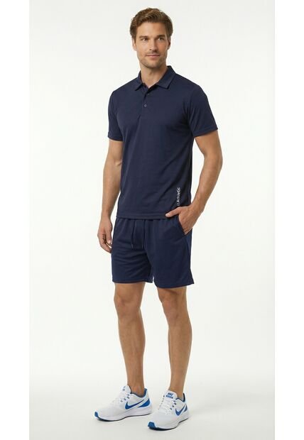 Pantaloneta Deportiva Azul Con Ciclista Interno Para Hombre