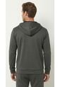 Chaqueta Deportiva Gris Con Capucha Para Hombre de Belife