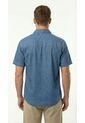 Camisa Denim Manga Corta Para Hombre de Belife