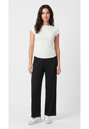 Camiseta Blanca Manga Sisa Para Mujer