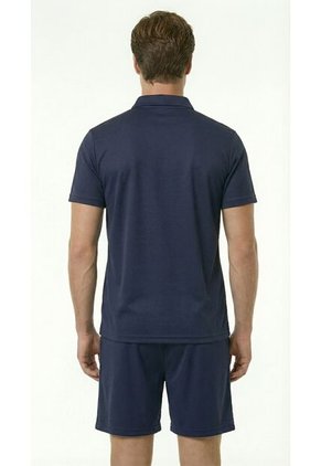 Camiseta Polo Deportiva Azul Para Hombre