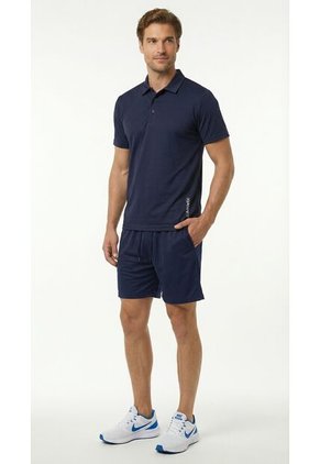 Camiseta Polo Deportiva Azul Para Hombre