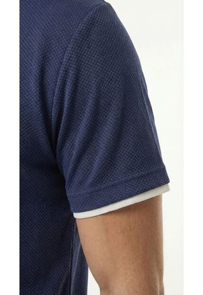 Camiseta Manga Corta Azul Para Hombre